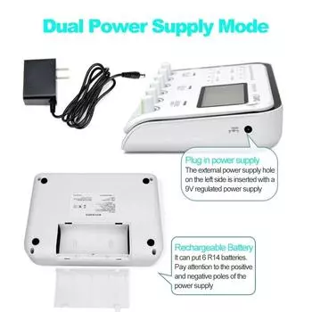 Tens Unit Профессиональный физиотерапевтический электроакупунктурный массажер для расслабления мышц тела TENS Акупунктурный электростимулятор EMS-устройство