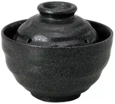 Tensho Black Microwave Capacity x x Rice Cooker by Setomonohonpo Oven, 0.5-cup [13.2 13.2 10.5cm]