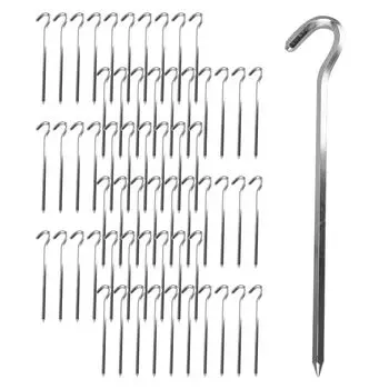 Tent aluminum peg fixing rust high easy to 60 pieces device, resistant, strength, hit, portable, camping, picnic, outdoor,