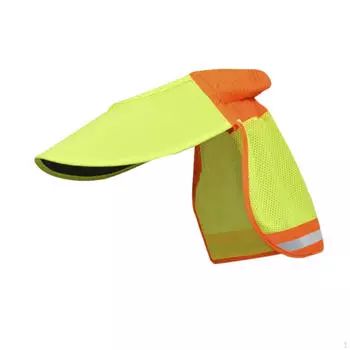 Тент каски с широкими полями, легкая защита от солнца, защитный чехол для шеи со светоотражающей полосой для Green
