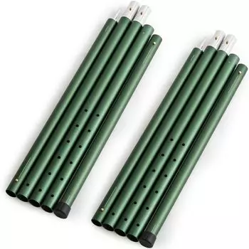 Tent Pole Set of 2 Extra Thick 32mm Aluminum Pole Telescopic 28 Levels Camping ENDLESS-BASE 125-280cm 75200034(89931)