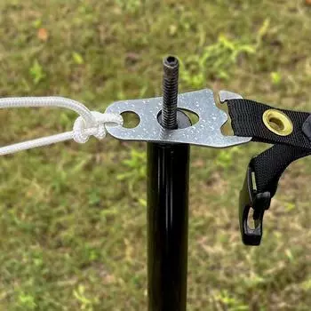 Tent Rope Tensioner Tent Wind Rope Buckle Tent Guyline Rope Buckle Fastener Stainless Steel Rope Tensioner for Outdoor Camping