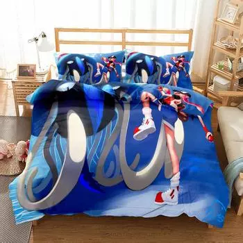 Tentacruel Role Duvet Cover Set King Queen Double Full Twin Single Size Bed Linen Set EU single(135x200cm)