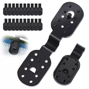 Тентовая ткань с прочным фиксатором, новый фиксатор теневой ткани, съемный и многоразовый зажим для теневой ткани для теневой сетки, сетки от птиц One Size