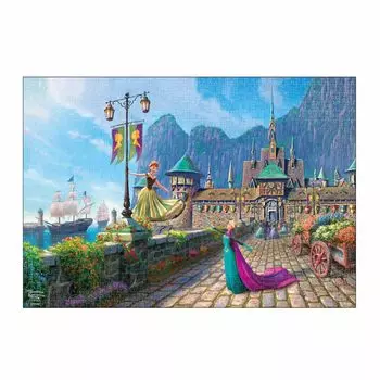 Пазл Tenyo из 1000 деталей Disney Frozen Celebration in Arendelle [стиль холста] (51х73,5см)