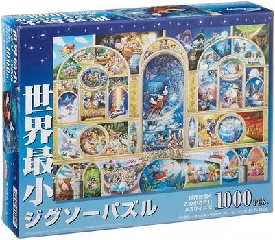 Tenyo 1000 самых маленьких деталей пазла Disney Disney All Character Dream x В комплект входят клей и шпатель. В комплект входит сервисная карта World s (29,7