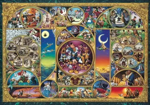 Tenyo 1000 самых маленьких деталей пазла Disney Character World x Включает клей и шпатель Включена сервисная карточка World s (29,7 42см) ДВ-1000-260