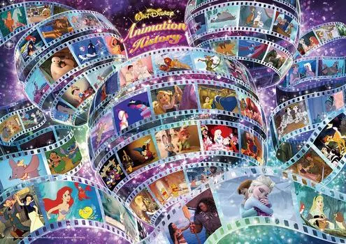 Tenyo 1000 самых маленьких деталей пазла Disney Animation History x В комплект входят клей и шпатель. В комплект входит сервисная карта World s (55 работ) (29,7
