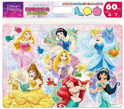 Tenyo Child Disney Shining 60 Puzzle для антибактериального чистящего покрытия Возраст 4 и старше Головоломка, Принцесса, Мир, Детали, Дети, DC-60-168, Пальто,
