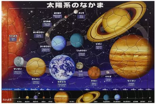 Tenyo Child Science Friends of the Solar 80 Puzzle для антибактериальной очистки Cover Ages Puzzle, Series, System, Pieces, Children, TC-80-641, Coat,
