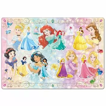 Tenyo Детский пазл Disney Disney Princess притворяется пазлом из 55 деталей для детей Silhouette Series Антибактериальное покрытие В комплекте с чехлом для