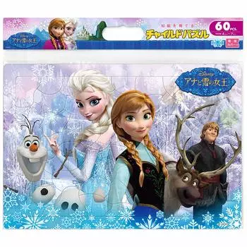 Tenyo Детский пазл Disney Frozen 60 деталей пазл для детей антибактериальное покрытие поставляется с чистящим чехлом возраст DC-60-078 4+