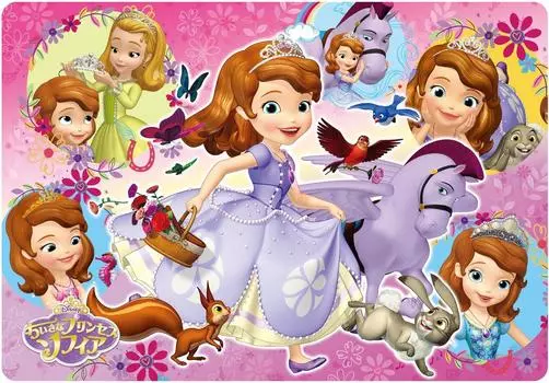 Tenyo Детский пазл Disney Little Princess Sofia Everyday 80 деталей пазл для детей антибактериальное покрытие поставляется с чистящим чехлом для детей от 5 лет и старше