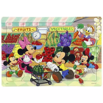 Tenyo Детский пазл Disney Super Shop 40 деталей пазл для детей серии Silhouette DC-40-013 антибактериальное покрытие поставляется с чистящим чехлом возраст 3+