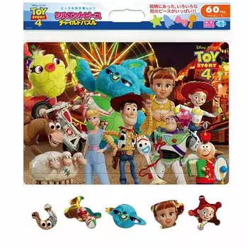 Tenyo Детский пазл Disney TOY STORY4 Yujo no Shape 60 деталей пазл антибактериальное покрытие поставляется с чистящим чехлом возраст детей DC-60-152 4+