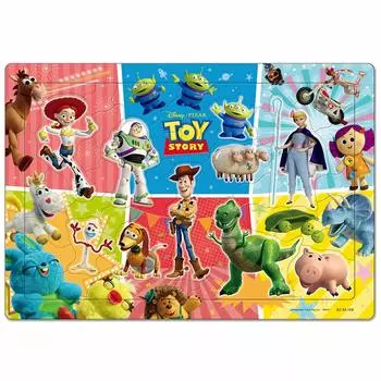Tenyo Детский пазл Disney Toy Story Play 55 деталей пазл для детей Антибактериальное покрытие поставляется с чистящим чехлом для детей от 4 лет и старше Let s Toys!