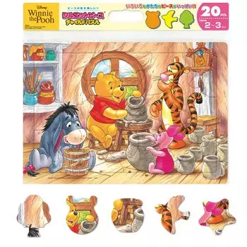 Tenyo Детский пазл Disney Винни Пух Ты сможешь? Пазл для детей из 20 частей. Пазл с различными элементами. Антибактериальное покрытие. Включает в себя специальные