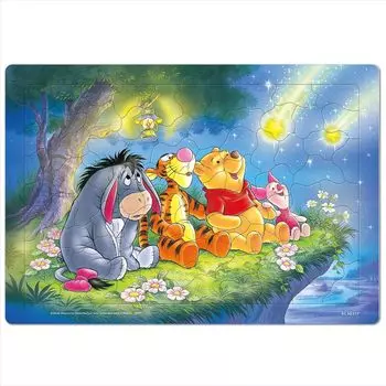 Tenyo Детский пазл Disney Winnie the Pooh Twinkle Twinkle Little Star 80 деталей пазл для детей Детский пазл W Series антибактериальное покрытие поставляется с