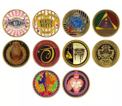 Tenyo Гарри Поттер Гарри Поттер Золотой значок Хогсмид Косой переулок Коробка & [Набор 10]