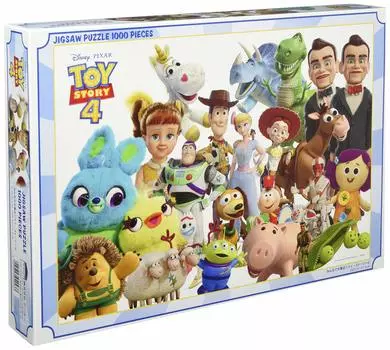 Tenyo in 1000 Piece Jigsaw Puzzle Disney TOY STORY4 Comes with glue and spatula Service card included [Made Japan] (51x73.5cm) D-1000-043