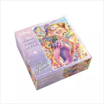 Tenyo in 108 Piece Jigsaw Puzzle Disney Rapunzel on the Tower Rapunzel Pascal Comes with and service card included [Made Japan] & (18.2x25.7cm)