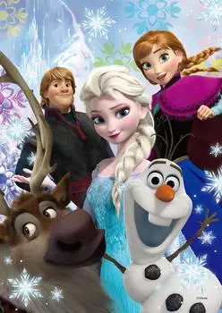 Tenyo in 266 Piece Pure White Gyutto Series Jigsaw Puzzle Disney Frozen Important Friends Service Card Included [Made Japan] (18.2x25.7cm) DPG-266-566