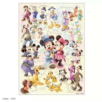 Tenyo в пазле из 300 элементов Disney Mickey Friends. Какой вид входит в комплект с клеем, шпателем и сервисной картой [Сделано в Японии] & Вопрос?