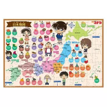 Tenyo in Jigsaw Puzzle Detective Conan Conan and Nihonchizu 96 pieces Puzzle for children Ages 5 and up [Made Japan] Children s Nichosen! (26x38cm)