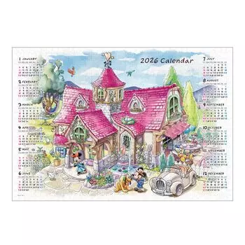 Tenyo in Jigsaw Puzzle Disney 2026 Calendar Jigsaw Puzzle Includes and Service Card (Tenyo) [Made Japan] 1000-Piece Welcome Home! (51x73.5cm)