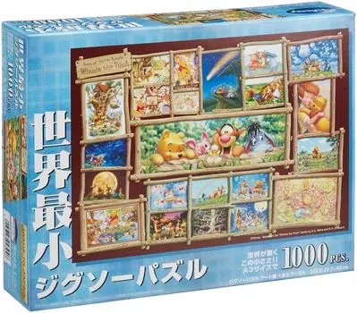 Tenyo из 1000 самых маленьких пазлов Disney Jigsaw Puzzle Art Collection Винни-Пух x В комплекте с клеем и лопаточкой Сервисная карта