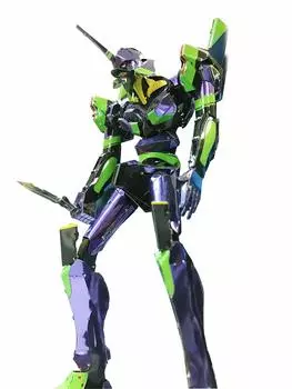 Tenyo Metallic Nano Puzzle Evangelion Unit 01 Материал из нержавеющей стали Не требуется клей Тепловая сверхточная лазерная обработка Ремесленная работа 3D модель