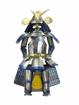 Tenyo Metallic Nano Puzzle Многоцветная серия Броня Kenshin Uesugi Материал из нержавеющей стали Не требуется клей Тепловая сверхточная лазерная обработка