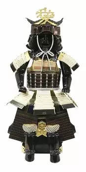 Tenyo Metallic Nano Puzzle Многоцветная серия Броня Kanetsugu Naoe Материал из нержавеющей стали Не требуется клей Тепловая сверхточная лазерная обработка