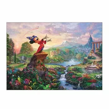 Tenyo Пазл из 266 деталей Серия Stained Art Gyutto Disney Фантазия Студии Томаса Кинкейда Рамка в комплекте Подставка в комплекте Эмблемная табличка