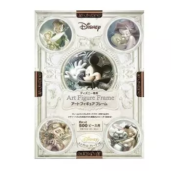 Tenyo Puzzle Frame Disney Exclusive Art Figure Frame для 500 x застежек, подвесная веревка, эмблема Disney, в комплекте детали/бронза (25 36см) бронзовый