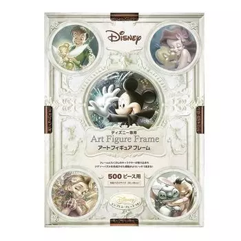 Tenyo Puzzle Frame Disney Exclusive Art Figure Frame для 500 x застежек, подвесная веревка, эмблема Disney, пластина, в комплекте детали/бронза (35 49см)