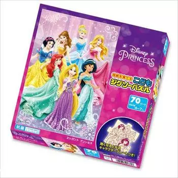 Tenyo [Сделано в Японии] Детский пазл Disney Princess Elegant Princess 70 элементов (26x38см) Детский пазл DK-70-372 Антибактериальное покрытие Cle