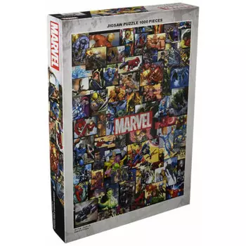 Tenyo [Сделано в Японии] Пазл из 1000 деталей Marvel Вселенная Marvel (51х73,5см) R-1000-611 В комплект входит клей и шпатель. В комплект входит сервисная карта.