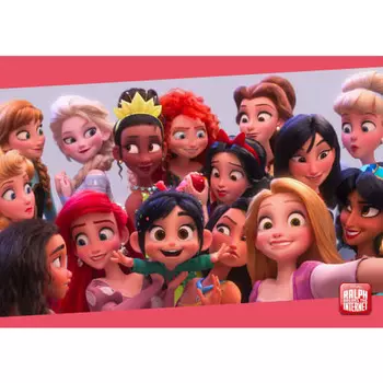 Tenyo [Сделано в Японии] Пазл из 300 деталей Disney Sugar Rush: Онлайн Я принцесса (30,5x43см) D-300-010 В комплекте клей и шпатель. Сервисная карта.