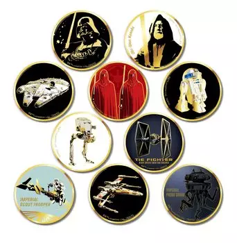 Tenyo STAR WARS Золотой значок Star Wars 10 том 2 [КОРОБКА продана] WKB-S02