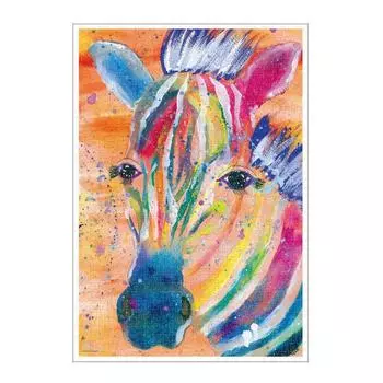 Tenyo в 1000 элементах чистого белого пазла Art World RAINY THE ZEBRA Включена сервисная карта [Сделано в Японии] Saya s (51х73,5см) ТП-1000-622