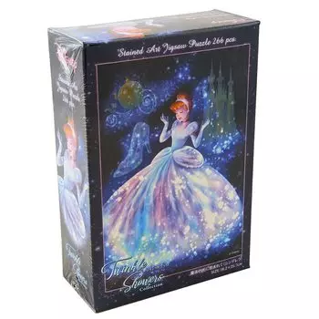Tenyo в 266 элементах пазла серии Pure White Gyutto, Золушка Disney, обернутая в волшебный свет, в комплекте сервисная карточка [Сделано в Японии] (18,2x25,7см)