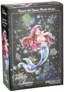 Tenyo в 266 элементах Pure White Gyutto серии Jigsaw Puzzle Disney The Little Mermaid Ariel Shining World of Longing Stained Art Service Card включен