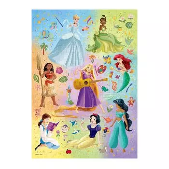 Tenyo в 300 голографических элементах пазла Disney Disney Princess Your Wonderful В комплект входят клей и шпатель. В комплект входит сервисная карта [Сделано в Японии]