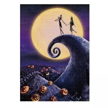 Tenyo в 500 элементах Flash Magic Jigsaw Puzzle Disney The Nightmare Before Christmas Wrapped in Moonlight В комплекте клей и шпатель Сервисная карта