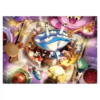 Tenyo в 500 элементах пазла Disney Alice in Wonderland A Fantastic Story В комплект входят клей и шпатель. В комплект входит сервисная карта [Сделано в Японии] (35x49см)