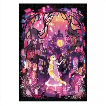 Tenyo в 500 элементах пазла Stained Art Gyutto Series Disney Rapunzel on the Tower Flickering Lights in Night Sky x В комплект входит сервисная карта