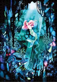 Tenyo в 500 элементах пазла Stained Art Gyutto Series Disney The Little Mermaid, несомненно, будет замечательным x 36 В комплект входит сервисная карточка [Сделано в Японии] Я