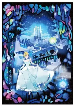 Tenyo в 500 элементах витражного искусства серии Gyutto пазл Disney Cinderella Time of Passing Dreams x 36 В комплект входит сервисная карта [Сделано в Японии] (25 см)