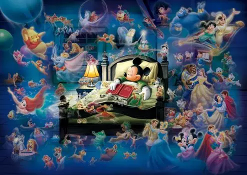 Tenyo в 500 светящихся элементах пазла Disney Dream Fantasy В комплект входят клей и шпатель. В комплект входит сервисная карта [Сделано в Японии] Микки (35x49см)